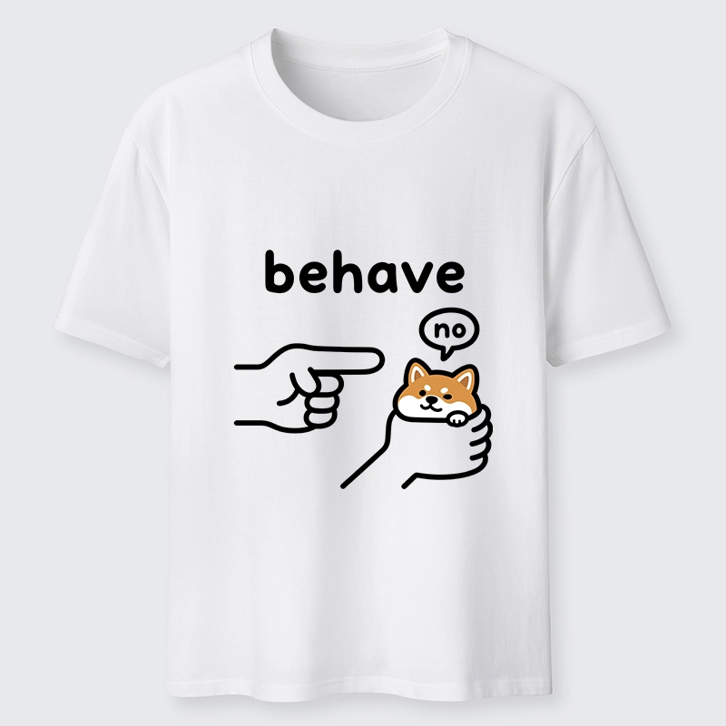 Tokyo-Tiger Funny Shiba Refusing To Behave Classic T-Shirt