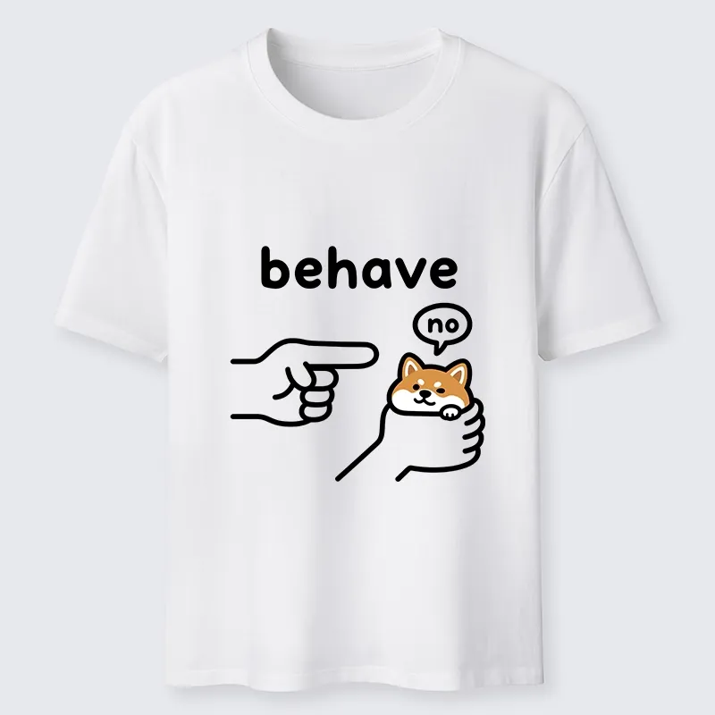 Tokyo-Tiger Funny Shiba Refusing To Behave Classic T-Shirt Sale