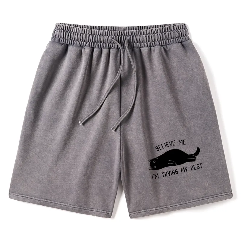 Tokyo-Tiger When Life Is Hard Nap First Washed Shorts