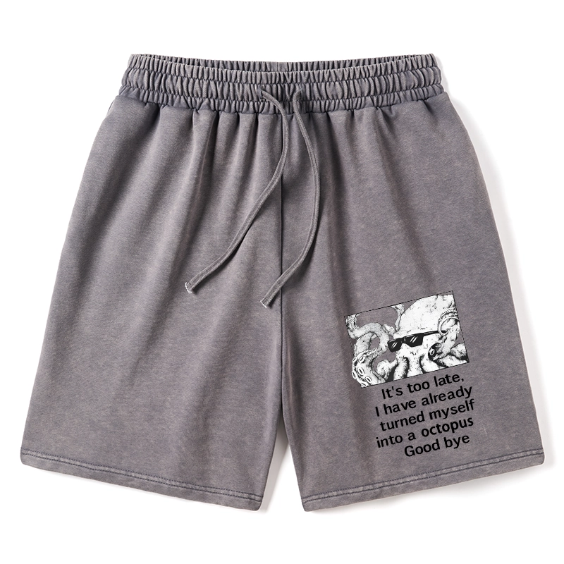 Tokyo-Tiger Octopus Meme I Disappeared Completely Washed Shorts