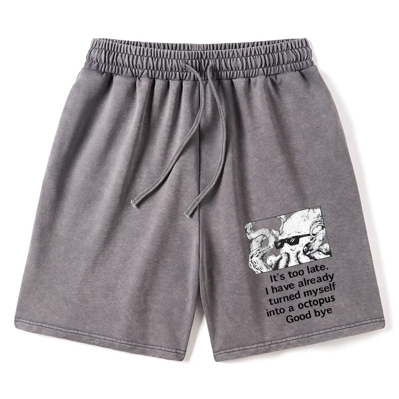 Tokyo-Tiger Octopus Meme I Disappeared Completely Washed Shorts