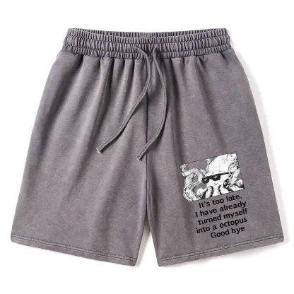 Tokyo-Tiger Octopus Meme I Disappeared Completely Washed Shorts