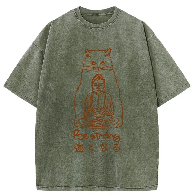 Tokyo-Tiger Best Backer Funny Washed T-Shirt