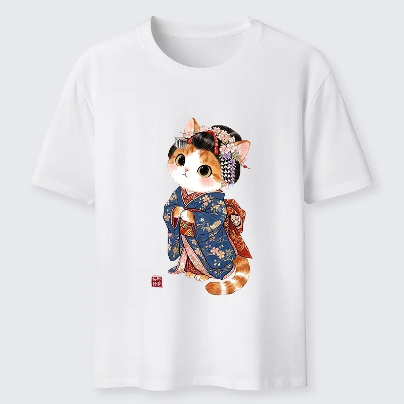 Tokyo-Tiger Cat Dressed As A Geisha Funny Classic T-Shirt Sale