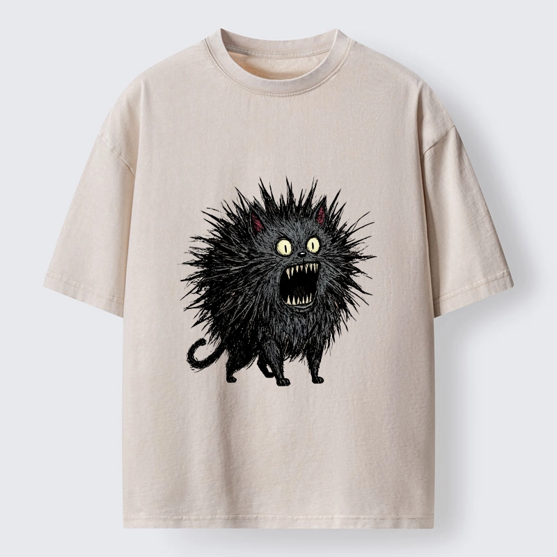 Tokyo-Tiger Feral Cat Having A Total Meltdown Washed T-Shirt