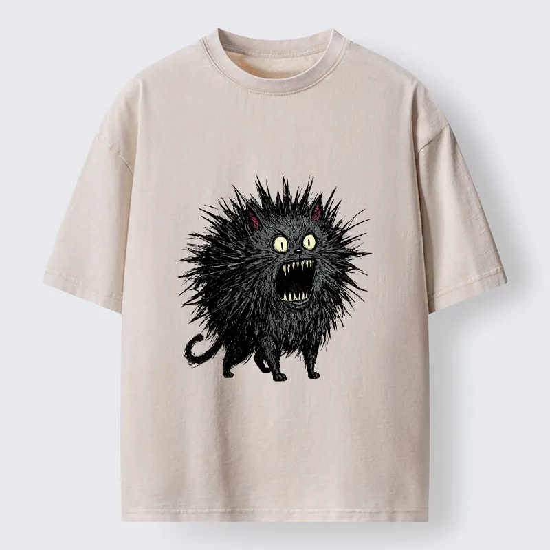 Tokyo-Tiger Feral Cat Having A Total Meltdown Washed T-Shirt Sale