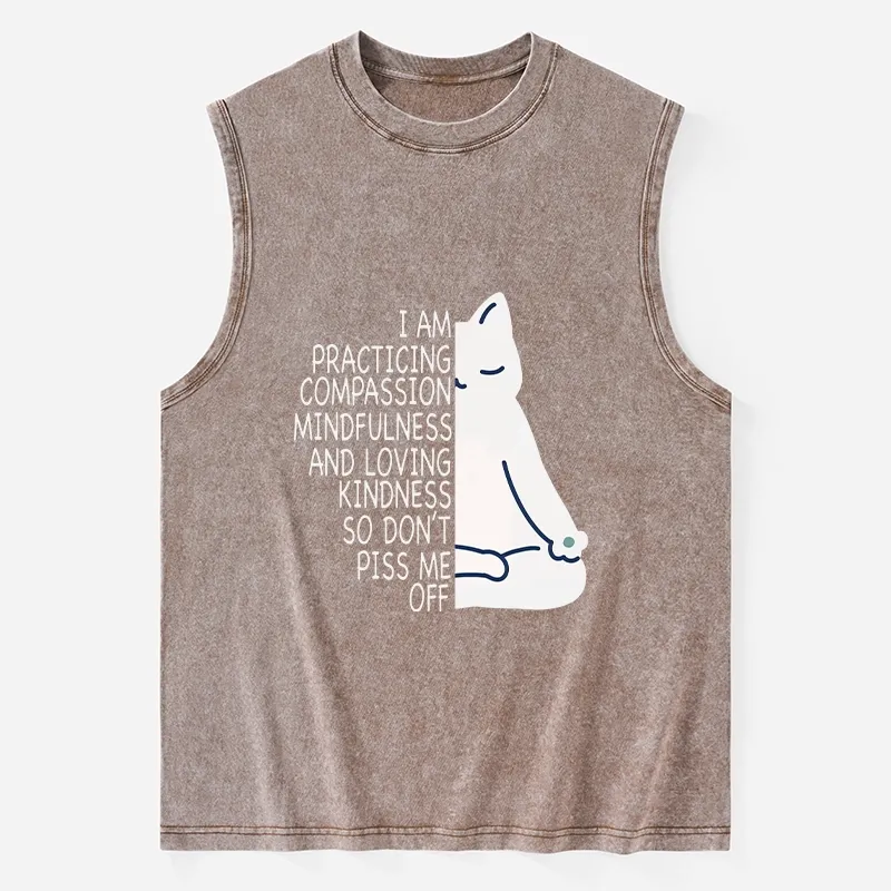 Tokyo-Tiger Calm Black Cat With Anger Issues Washed Tank Sale