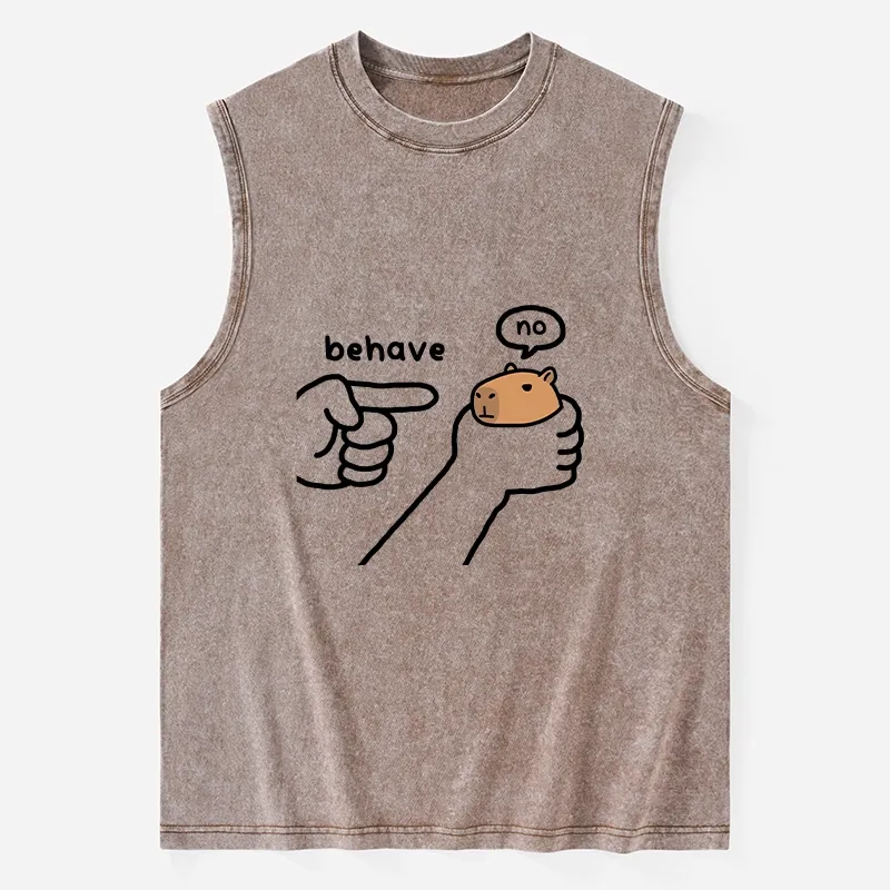 Tokyo-Tiger Dishonest Capybara Washed Tank