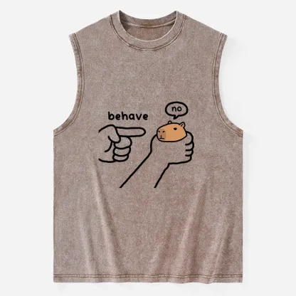 Tokyo-Tiger Dishonest Capybara Washed Tank