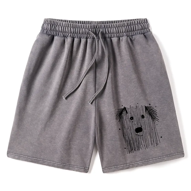 Tokyo-Tiger Fluffy Chaos In Dog Form Washed Shorts Sale