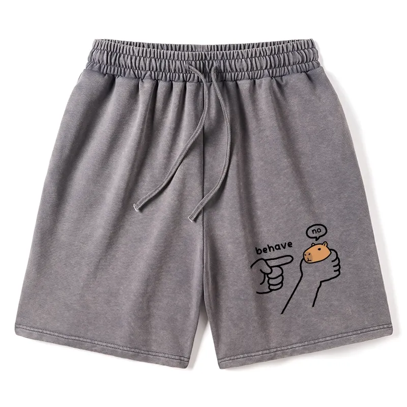 Tokyo-Tiger Dishonest Capybara Washed Shorts