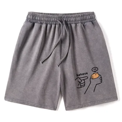 Tokyo-Tiger Dishonest Capybara Washed Shorts