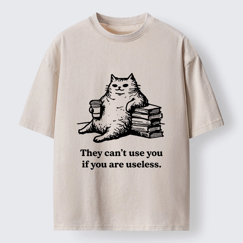 Tokyo-Tiger Cat Proving Uselessness Is A Superpower Washed T-Shirt
