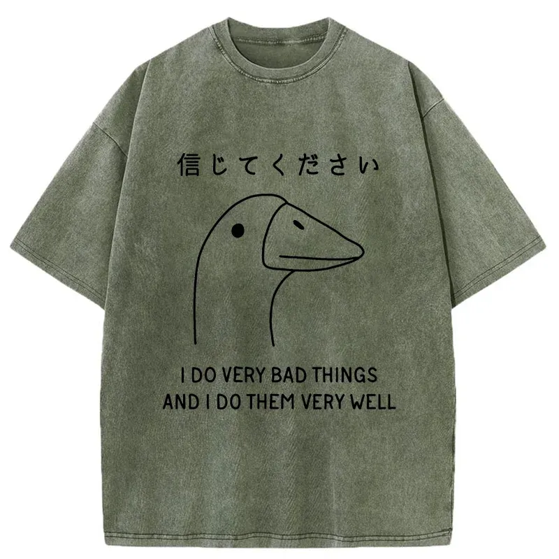 Tokyo-Tiger Please Trust Me Washed T-Shirt