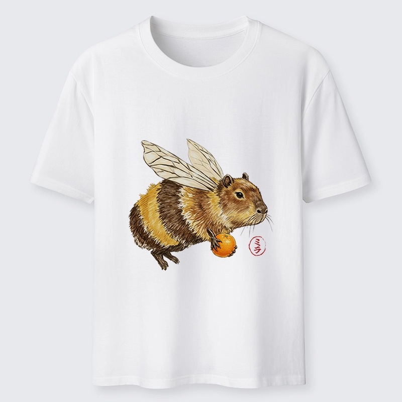 Tokyo-Tiger Funny Capybara Bee Meme Art Classic T-Shirt