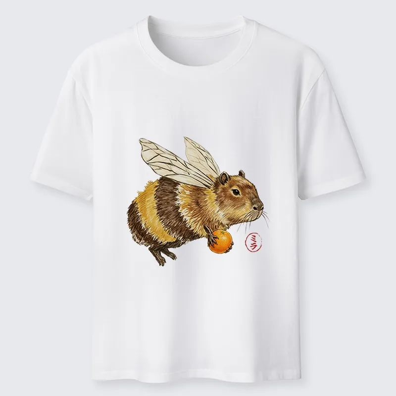 Tokyo-Tiger Funny Capybara Bee Meme Art Classic T-Shirt