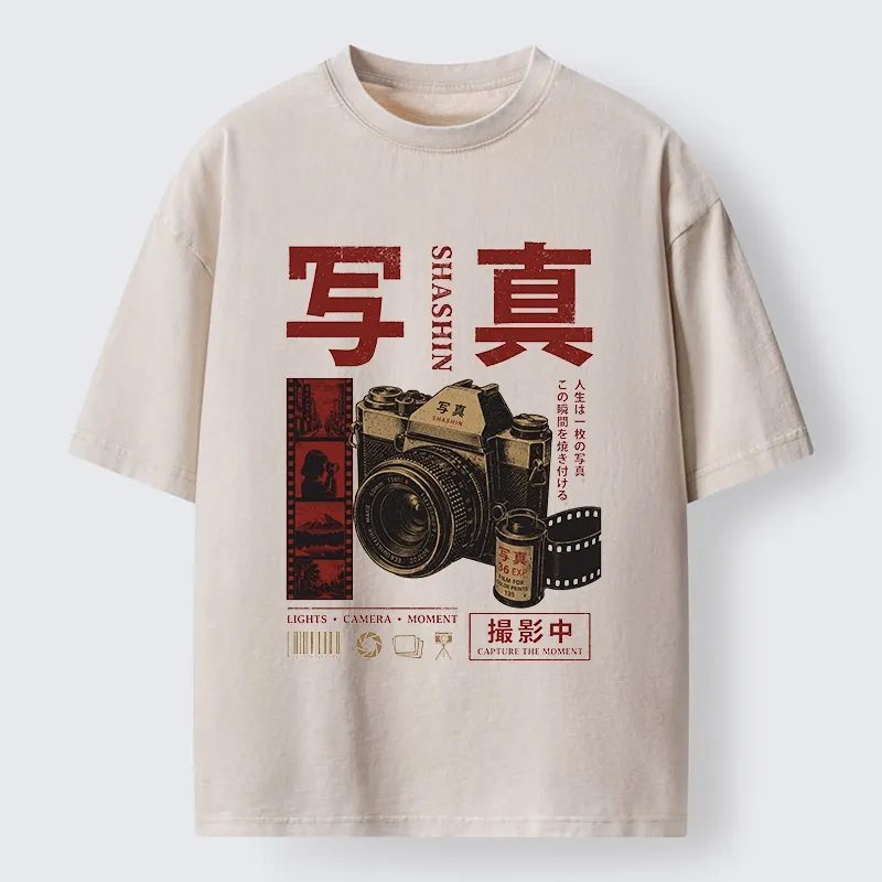 Tokyo-Tiger Capture The Moment With Film Washed T-Shirt