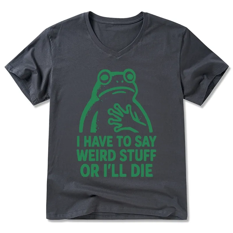 Tokyo-Tiger Weird Frog Funny Meme V-Neck Classic T-Shirt