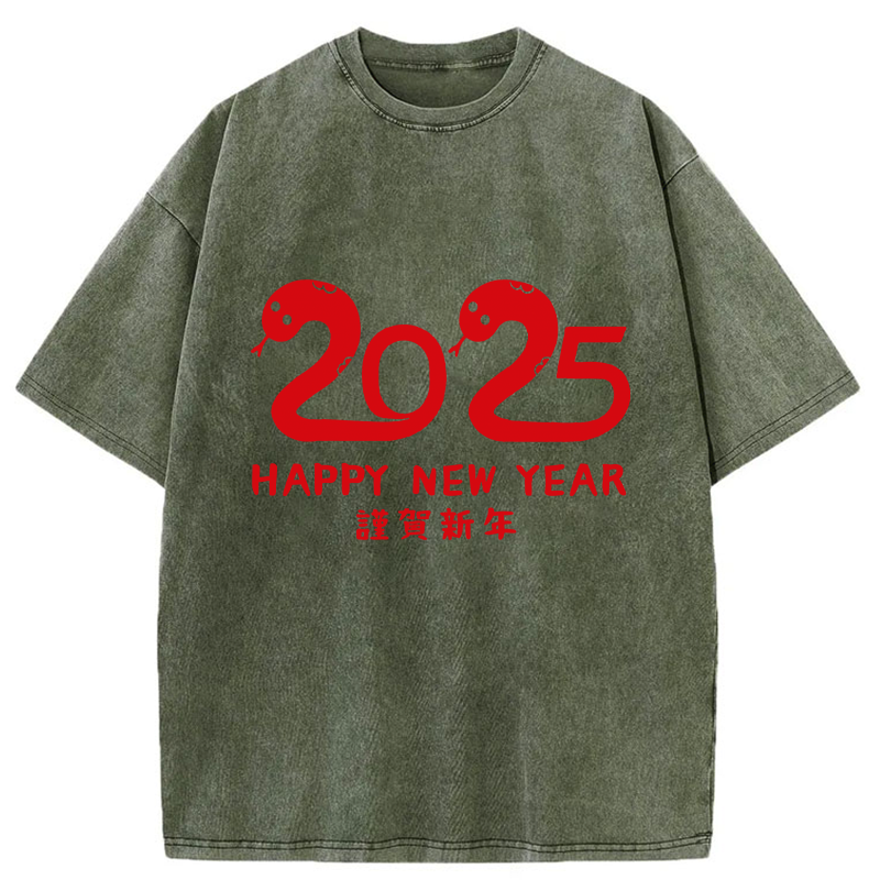 Tokyo-Tiger 2025 Year Of The Snake Washed T-Shirt