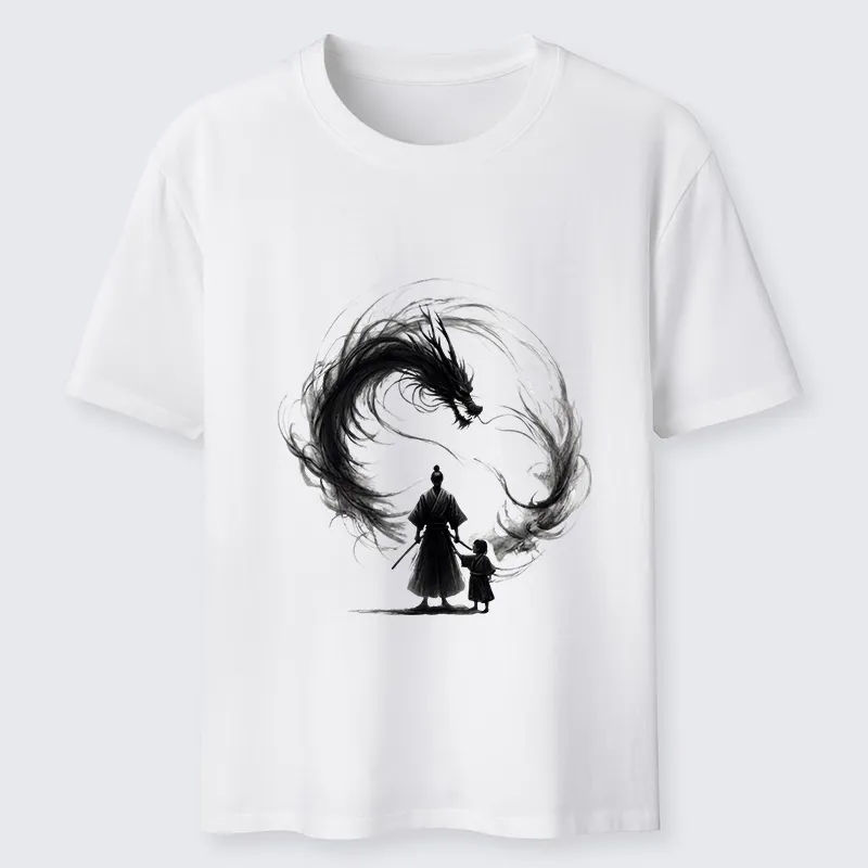 Tokyo-Tiger Samurai And Dragon Fatherhood Classic T-Shirt