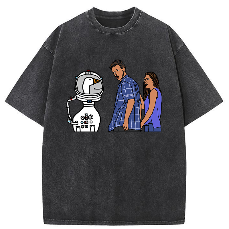 Tokyo-Tiger Man Obsessed With Geese Washed T-Shirt