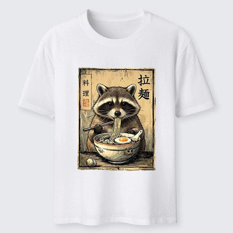 Tokyo-Tiger Raccoon Eating Ramen And Loving It Classic T-Shirt