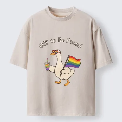 Tokyo-Tiger Off To Be Proud Goose Edition Washed T-Shirt