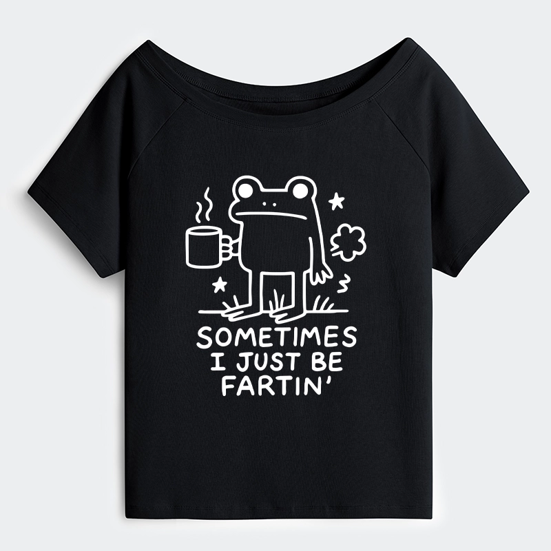 Tokyo-Tiger Sometimes A Frog Just Needs To Fart Off Shoulder T-Shirt
