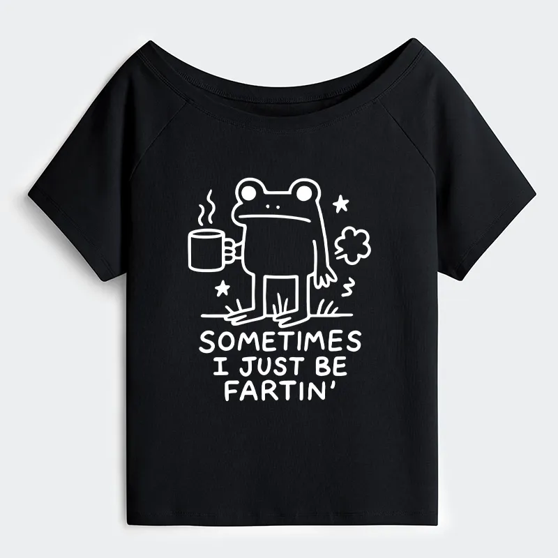 Tokyo-Tiger Sometimes A Frog Just Needs To Fart Off Shoulder T-Shirt