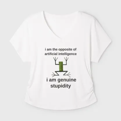 Tokyo-Tiger Genuine Stupidity Frog Meme Modal Dolman Sleeve T-Shirt