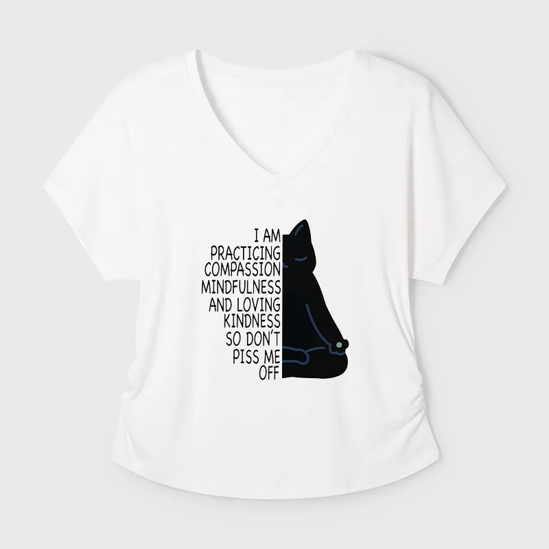 Tokyo-Tiger Calm Black Cat With Anger Issues Modal Dolman Sleeve T-Shirt