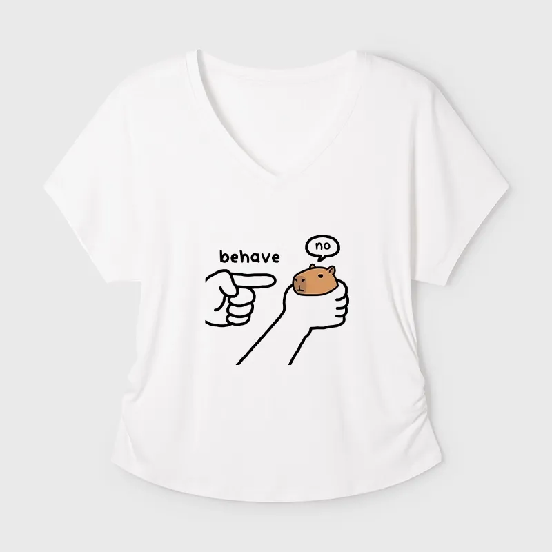 Tokyo-Tiger Dishonest Capybara Modal Dolman Sleeve T-Shirt Sale
