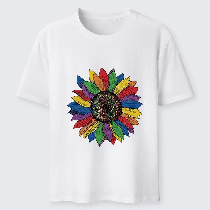 Tokyo-Tiger Rainbow Sunflower Pride Art Classic T-Shirt