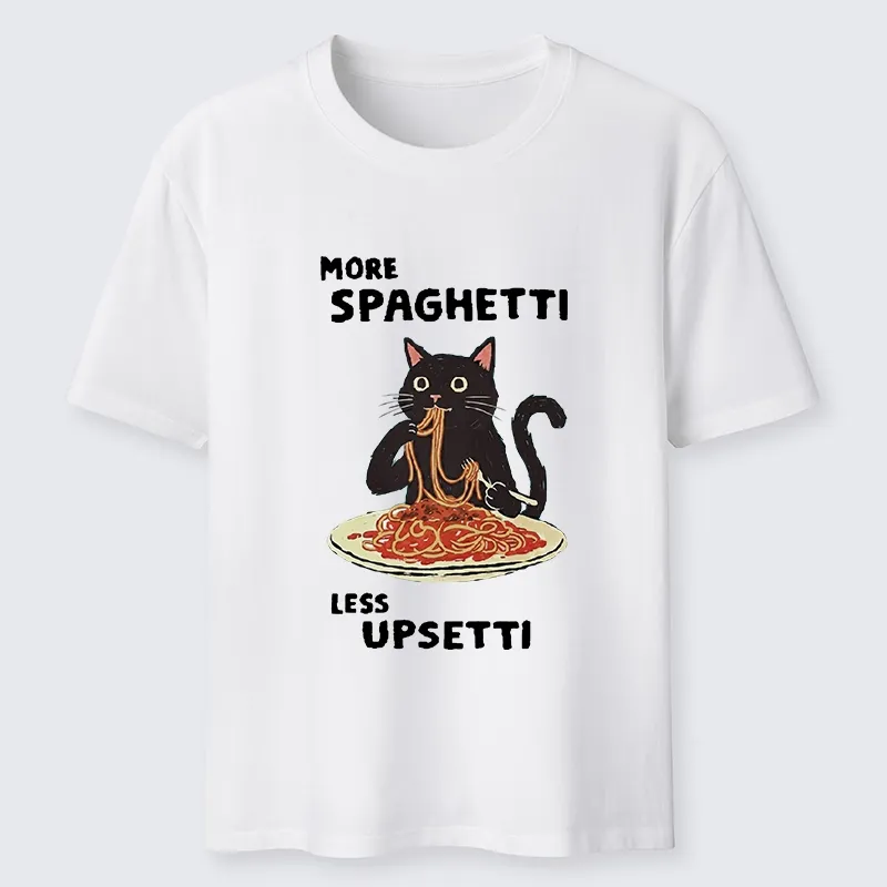 Tokyo-Tiger More Spaghetti Less Upsetti Cat Classic T-Shirt