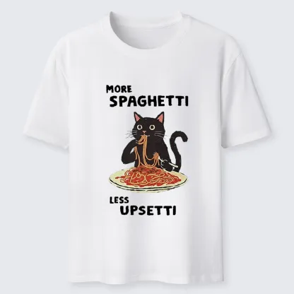 Tokyo-Tiger More Spaghetti Less Upsetti Cat Classic T-Shirt