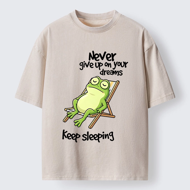 Tokyo-Tiger Never Abandon Your Sleepy Dreams Washed T-Shirt