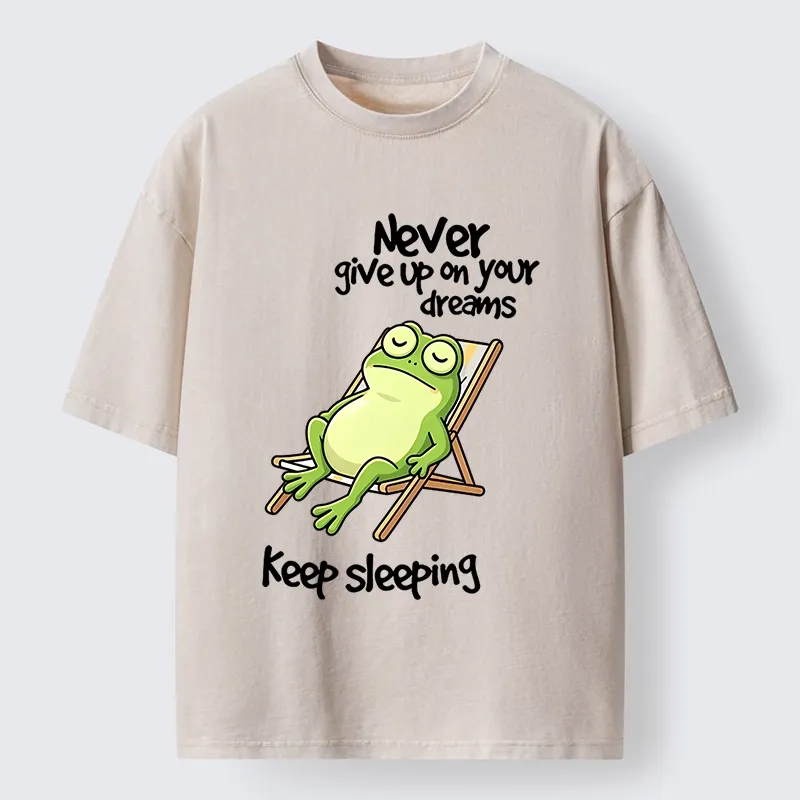 Tokyo-Tiger Never Abandon Your Sleepy Dreams Washed T-Shirt