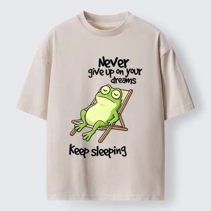 Tokyo-Tiger Never Abandon Your Sleepy Dreams Washed T-Shirt