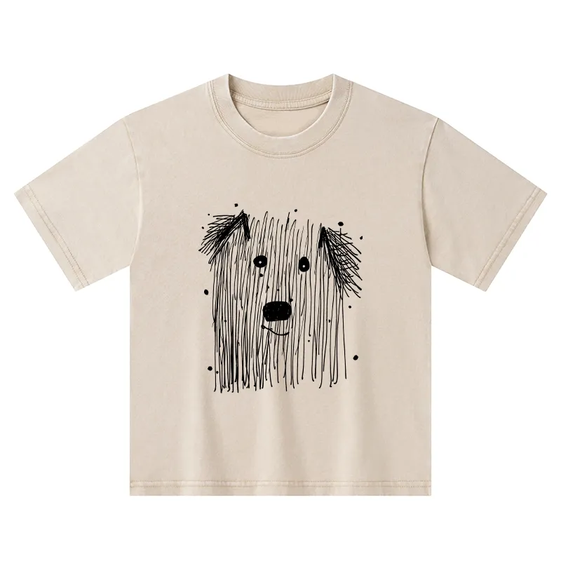 Tokyo-Tiger Fluffy Chaos In Dog Form Kids Washed T-Shirt Sale