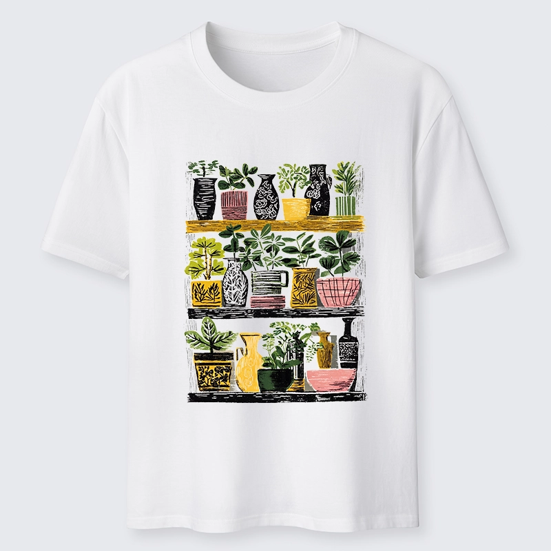 Tokyo-Tiger Cozy Home Plant Shelf Vibes Classic T-Shirt