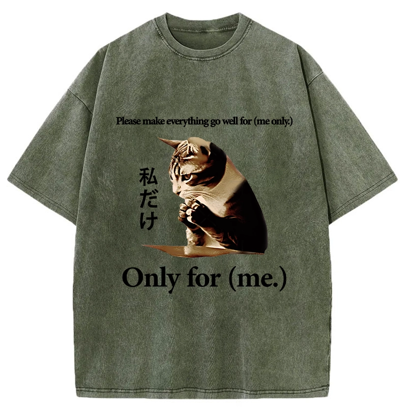Tokyo-Tiger Only Me Everything's Fine Washed T-Shirt