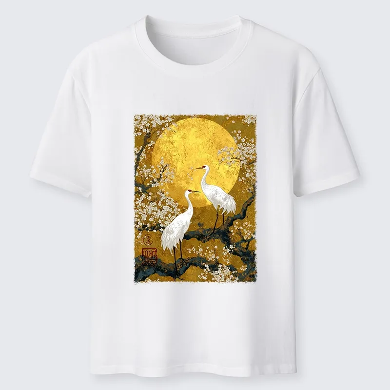 Tokyo-Tiger Traditional Japanese Crane Art Classic T-Shirt Sale