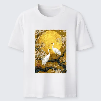 Tokyo-Tiger Traditional Japanese Crane Art Classic T-Shirt