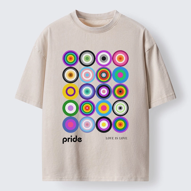 Tokyo-Tiger Every Circle Glows With Inclusive Love Washed T-Shirt
