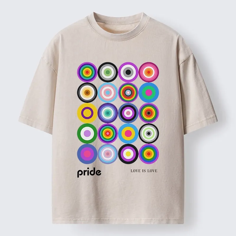 Tokyo-Tiger Every Circle Glows With Inclusive Love Washed T-Shirt