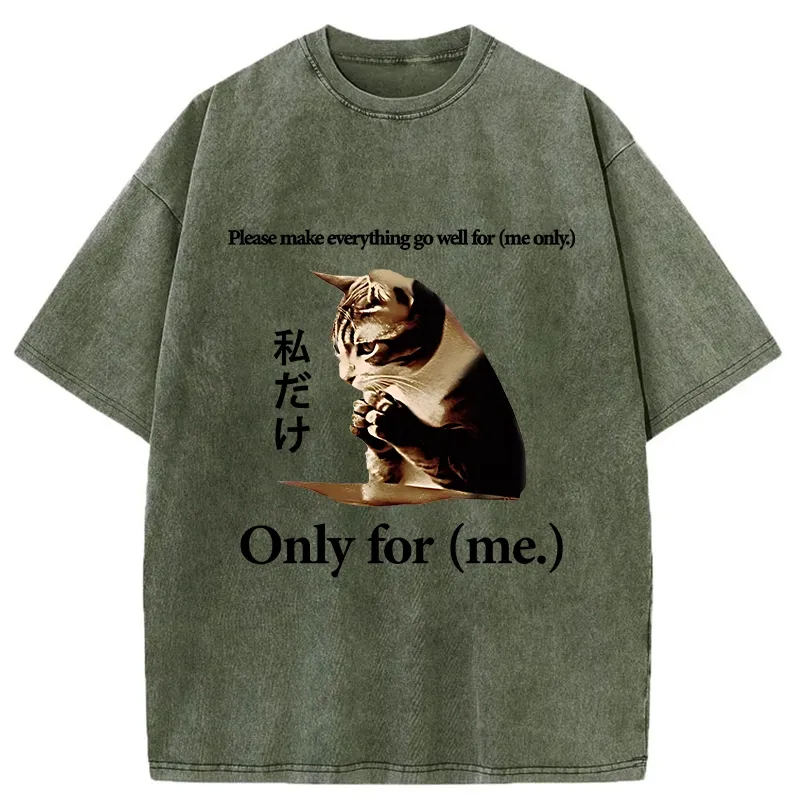 Tokyo-Tiger Only Me Everything's Fine Washed T-Shirt Sale
