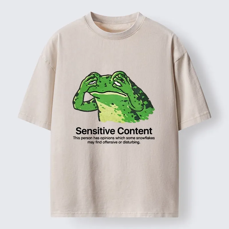 Tokyo-Tiger Funny Meme Of Opinionated Frog Washed T-Shirt Sale