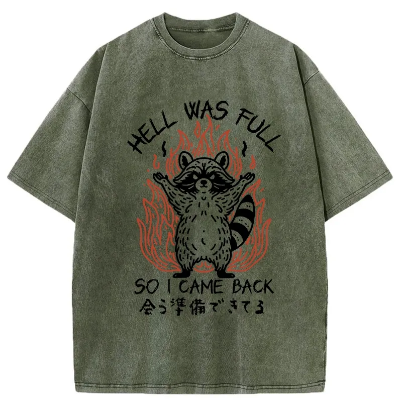 Tokyo-Tiger Hell Was Full Washed T-Shirt Sale