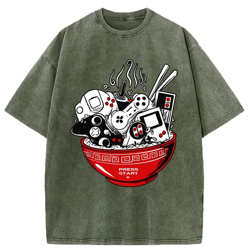 Tokyo-Tiger Press To Start The Game Washed T-Shirt Sale