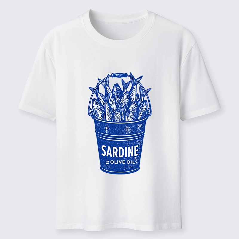 Tokyo-Tiger Vintage Bucket Full Of Fresh Sardines Classic T-Shirt